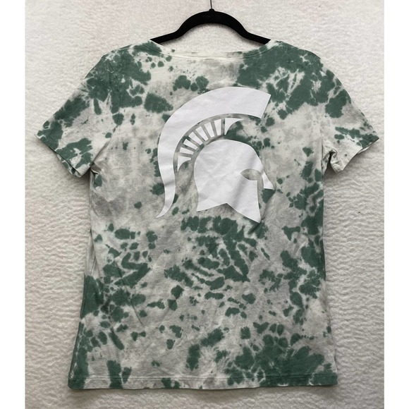 PINK Shirt Womens Small Green Michigan State 5th And Ocean Spartans VS Athletic - Picture 2 of 10